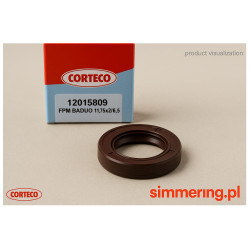 Rotary Shaft Seal CORTECO 12015809 – FPM BADUO 11.75×22×6/8.5 mm