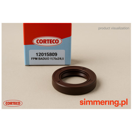 Uszczelniacz (Simmerring) CORTECO 12015809 | FPM BADUO 11,75×22×6/8,5 mm