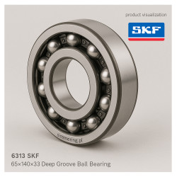 Łożysko kulkowe głębokorowkowe SKF 6313 – 65×140×33 mm