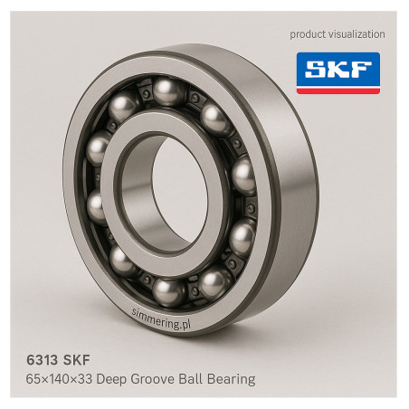 Łożysko kulkowe głębokorowkowe SKF 6313 – 65×140×33 mm