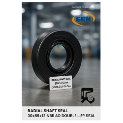 Radial Shaft Seal 30x55x12 NBR AO – Double Lip Oil Seal