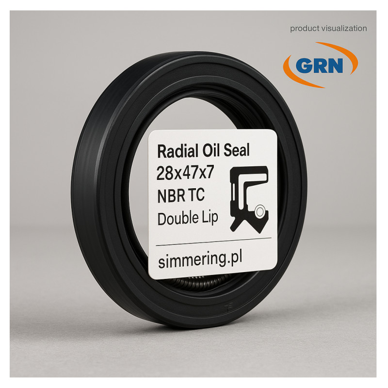 Radial Oil Seal 28x47x7 NBR TC – Double Lip Rotary Shaft Seal