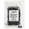 O-Ring 11.3x2.4 NBR 70 ShA – 100 pcs pack, oil-resistant rubber seal for hydraulic and pneumatic applications