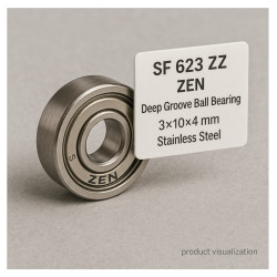 SF 623 ZZ ZEN Deep Groove Ball Bearing (3×10×4 mm) Stainless Steel