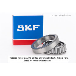 Tapered Roller Bearing 30307 SKF 35x80x22.75 – Single Row, Steel, for Hubs & Gearboxes
