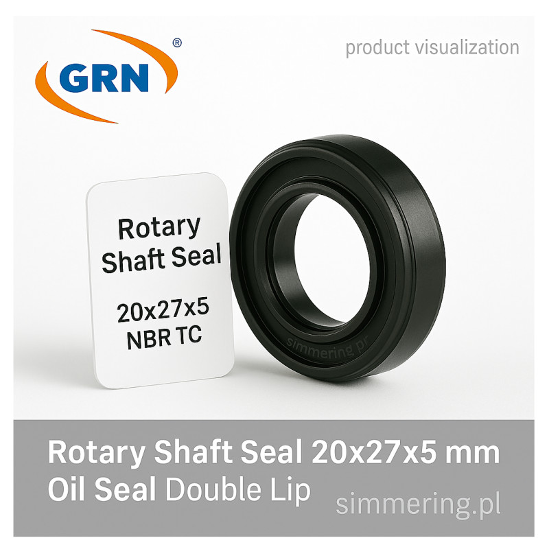 Rotary Shaft Seal 20x27x5 NBR TC Oil Seal Double Lip