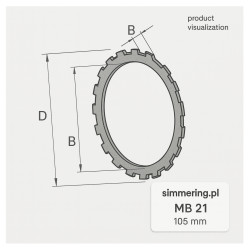MB 21 Lock Washer 105 mm – Steel Bearing Locking Washer DIN 5406