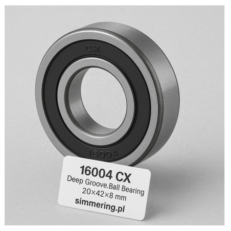 16004 CX  20x42x8mm  Deep Groove Ball Bearing