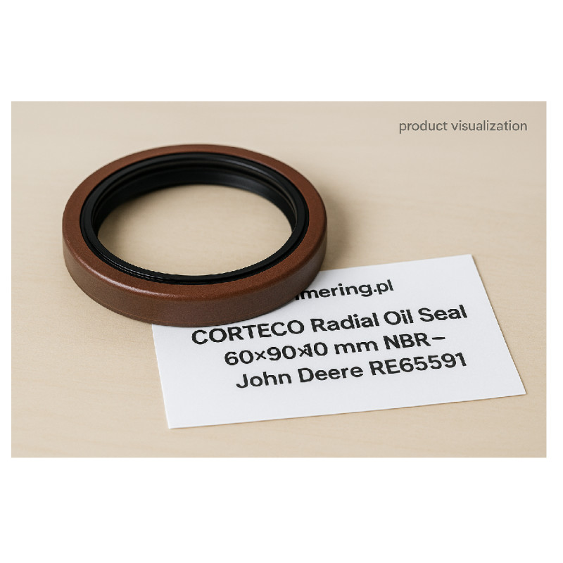 CORTECO 19037025B Simmerring 60×90×10 mm NBR – uszczelniacz przedniego wału napędowego (differential propshaft seal)