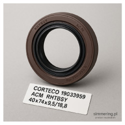 Rotary Shaft Seal CORTECO 19033959 ACM RHTBSY – Oil Seal 40×74×9.5/18.8 mm (ISUZU, Opel, Vauxhall)