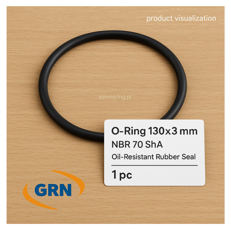 O-Ring 130x3 mm NBR 70 ShA – Oil-Resistant Rubber Seal – 1 pc