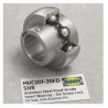 MUC207-20FD SNR Stainless Steel Food-Grade Insert Bearing – Set Screw Lock, FD Seal, Anti-Rotation Pin