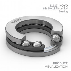 51113 KOYO 65x90x18 Thrust Ball Bearing