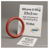 Silicone O-Ring MVQ 23x2 mm – High-Temperature Red Sealing Ring | 70 ShA