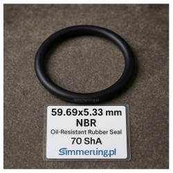 O‑Ring NBR 59,69×5,33 mm – olejoodporny uszczelniacz gumowy
