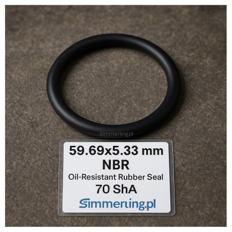 O‑Ring NBR 59,69×5,33 mm – olejoodporny uszczelniacz gumowy