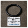 O‑Ring NBR 59,69×5,33 mm – olejoodporny uszczelniacz gumowy
