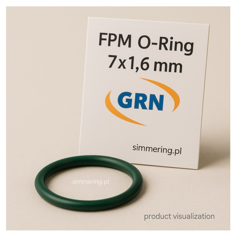 O-Ring 7x1,6 mm FPM – Uszczelka Fluorowa Odporna na Oleje i Temperaturę
