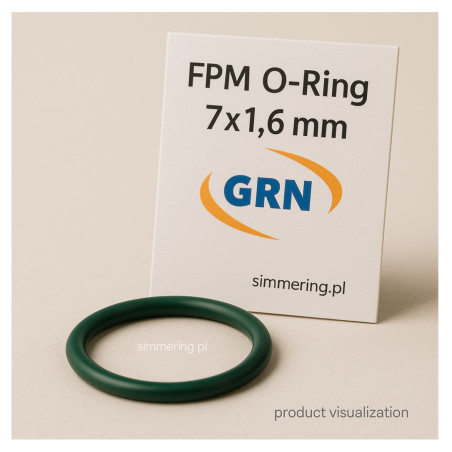 O-Ring 7x1,6 mm FPM – Uszczelka Fluorowa Odporna na Oleje i Temperaturę