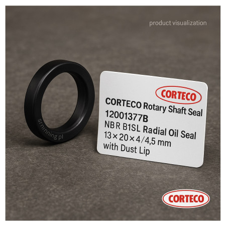 Uszczelniacz CORTECO 12001377B (B1SL NBR) Simmerring 13×20×4/4,5 mm