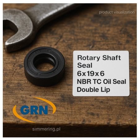 Rotary Shaft Seal 6x19x6 NBR TC Oil Seal Double Lip