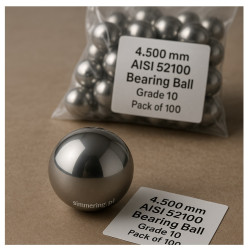 4.500 mm AISI 52100 Bearing Ball – Grade 10, Pack of 100