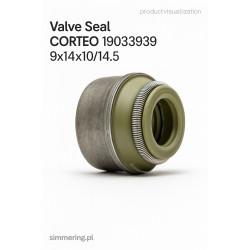 Uszczelniacz zaworowy CORTECO 19033939 ACM 9x14x10/14.5 | Simmerring trzonka zaworu DAIHATSU, TOYOTA | Uszczelnienie VSB2