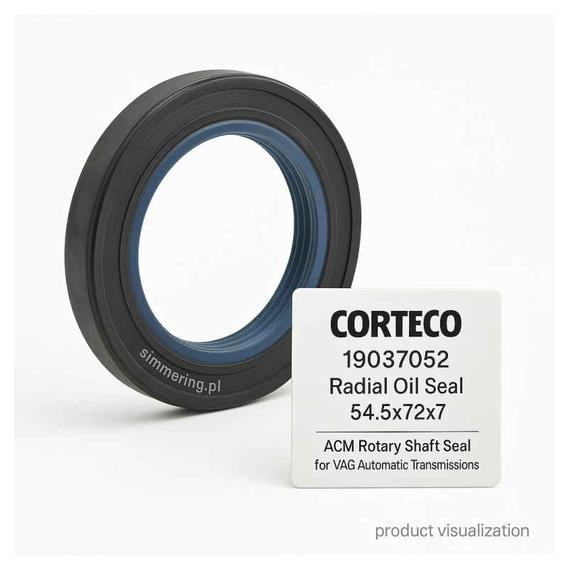 CORTECO 19037052 Radial Oil Seal 54.5x72x7 – ACM Rotary Shaft Seal for VAG Automatic Transmissions