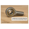 Główka cięgłowa GAR30‑DO LS – 30×73×22 mm, gwint M30×2 (zewnętrzny), zamiennik INA