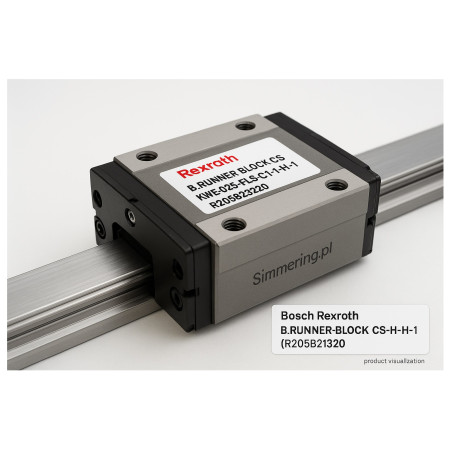 Bosch Rexroth B.RUNNER BLOCK CS KWE‑025‑FLS‑C1‑H‑1 (R205B21320)