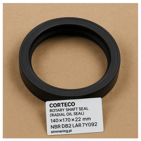 Uszczelniacz CORTECO 19033298 – 140×170×22 mm NBR DB2 – CATERPILLAR 7Y0592 – simmerring