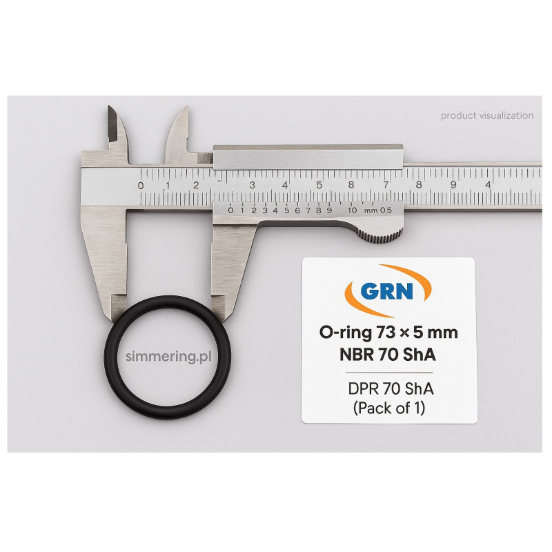 O‑ring 73×5 mm NBR 70 ShA – Nitrile Rubber Sealing Ring (Pack of 1)