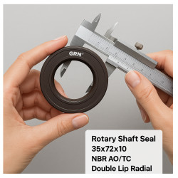 Rotary Shaft Seal 35x72x10 NBR AO/TC Double Lip Radial Oil Seal GRN®