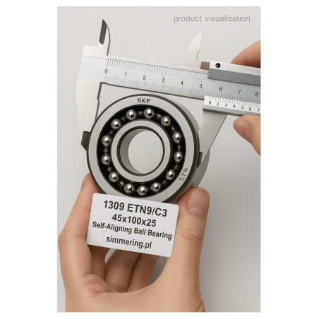 1309 ETN9/C3 SKF 45x100x25 Self-Aligning Ball Bearing
