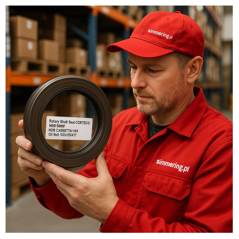 Corteco Simmerring CASSETTA RWDR‑K7 1HHI NBR 100×130×17 uszczelniacz wału piasta koła (nr kat. 19034569)
