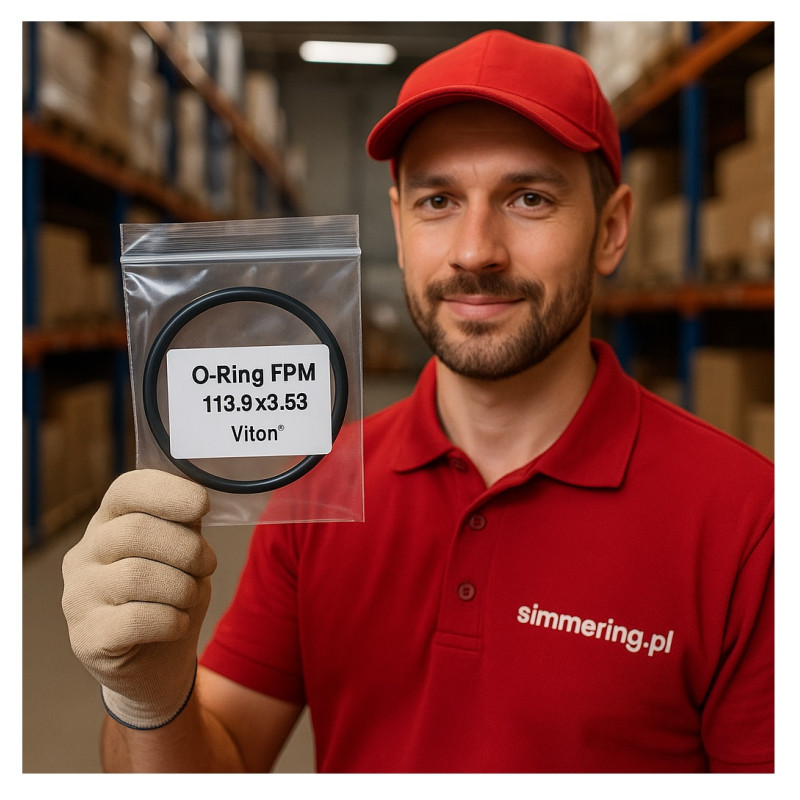 O-Ring FPM 113.9x3.53 mm – Viton® Chemical-Resistant Seal for High-Temperature Applications | simmering.pl
