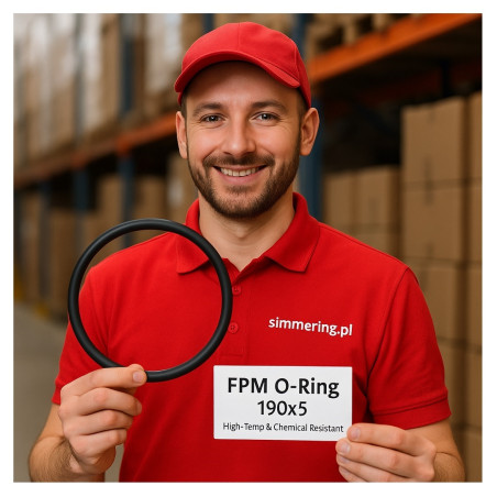 Oring FPM 190x5 - Wysokotemperaturowy i Chemoodporny