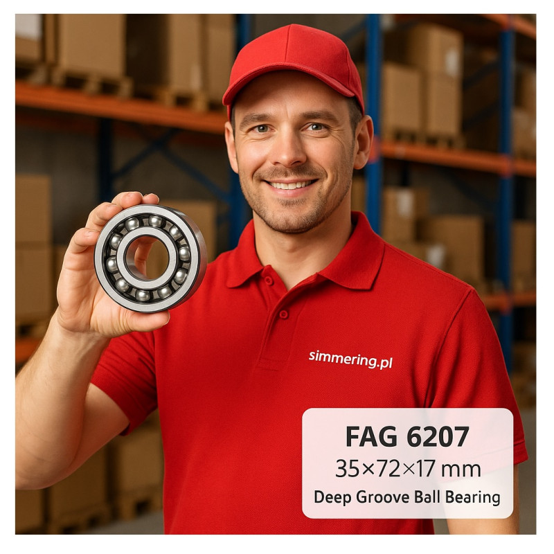 FAG 6207 Łożysko kulkowe 35x72x17 mm