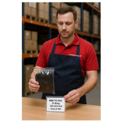 NBR 70 ShA O‑Ring 34×3.5 mm – Pack of 100