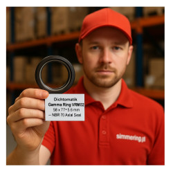 Gamma‑Ring / Axial Seal Dichtomatik VRM02 55×77×5,5 mm – NBR 70