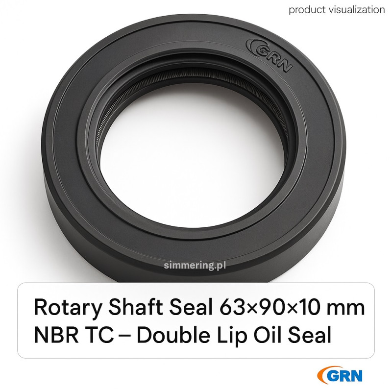 Rotary Shaft Seal 63×90×10 mm NBR TC – Double Lip Oil Seal