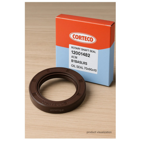 Uszczelniacz CORTECO 12001482 ACM B1BASLRS Simmerring 70x90x10