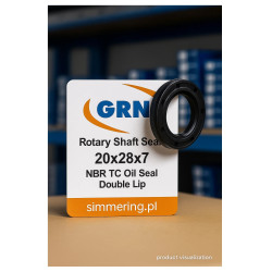 Rotary Shaft Seal 20x28x7 NBR TC Oil Seal Double Lip