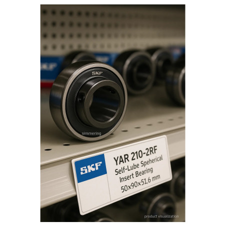 SKF YAR 210‑2RF Self‑Lube Spherical Insert Bearing 50×90×51.6 mm