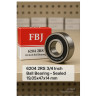FBJ 6204 2RS 3/4 Inch Ball Bearing - Sealed, 19.05x47x14 mm