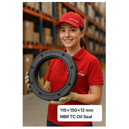 Simmering 115×150×12 mm NBR AO/TC – uszczelniacz dwuwargowy