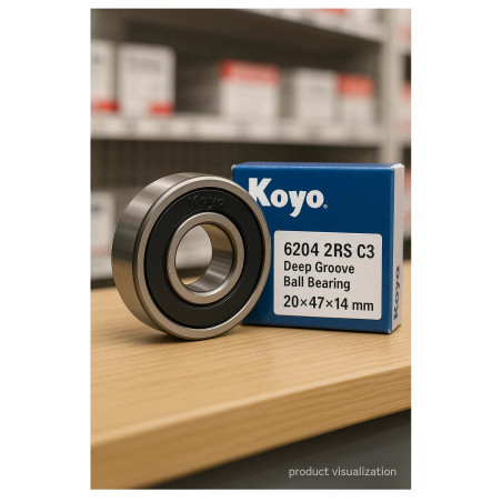 Łożysko kulkowe KOYO 6204 2RS C3 20x47x14 mm