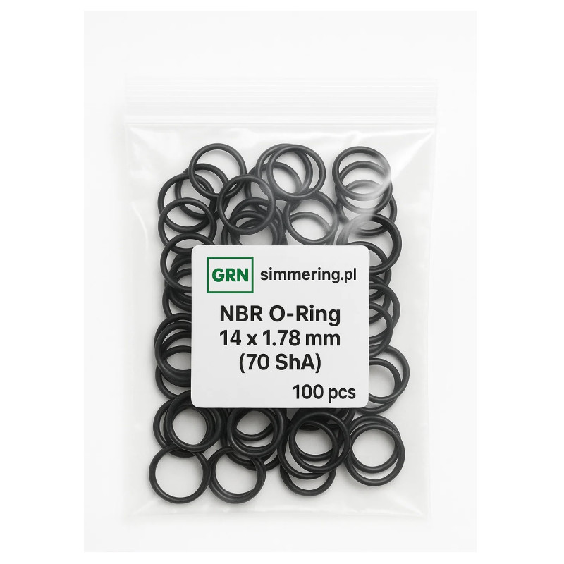 Oring 14x1,78 mm NBR 70 ShA GRN
