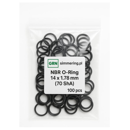 O-Ring 14x1.78 mm NBR 70 ShA GRN - Oil Resistant Sealing Ring | 100 Pieces
