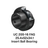 UC 205-16 FAG 25,4x52x34,1 Łożysko Samonastawne